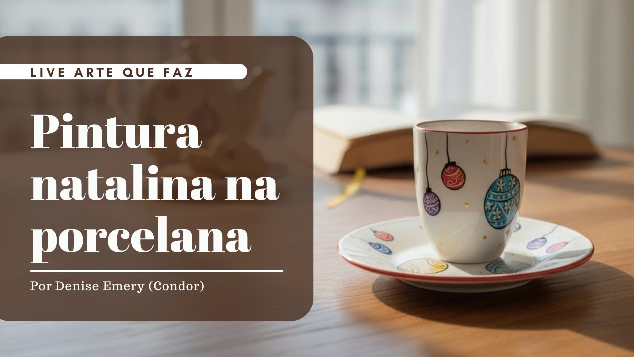 Pintura natalina na porcelana | Denise Emery | Condor