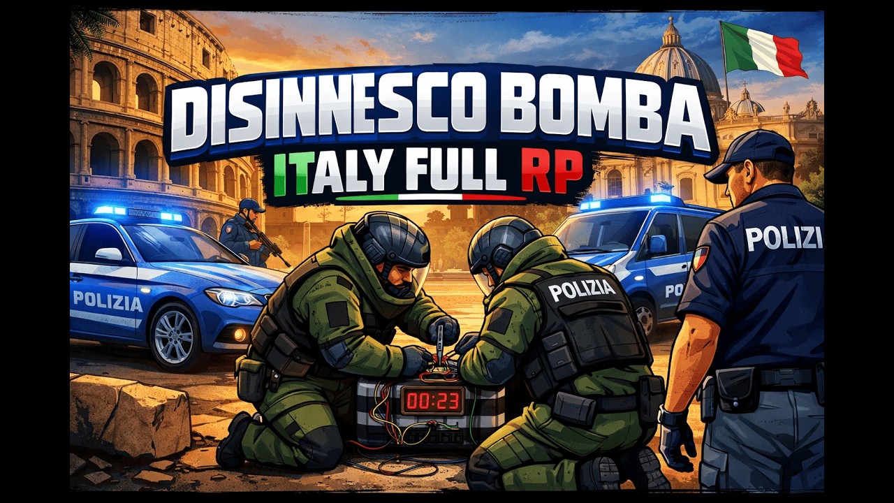 GTAV - POLIZIA DI STATO ALLARME BOMBA  - ITALY FULL RP