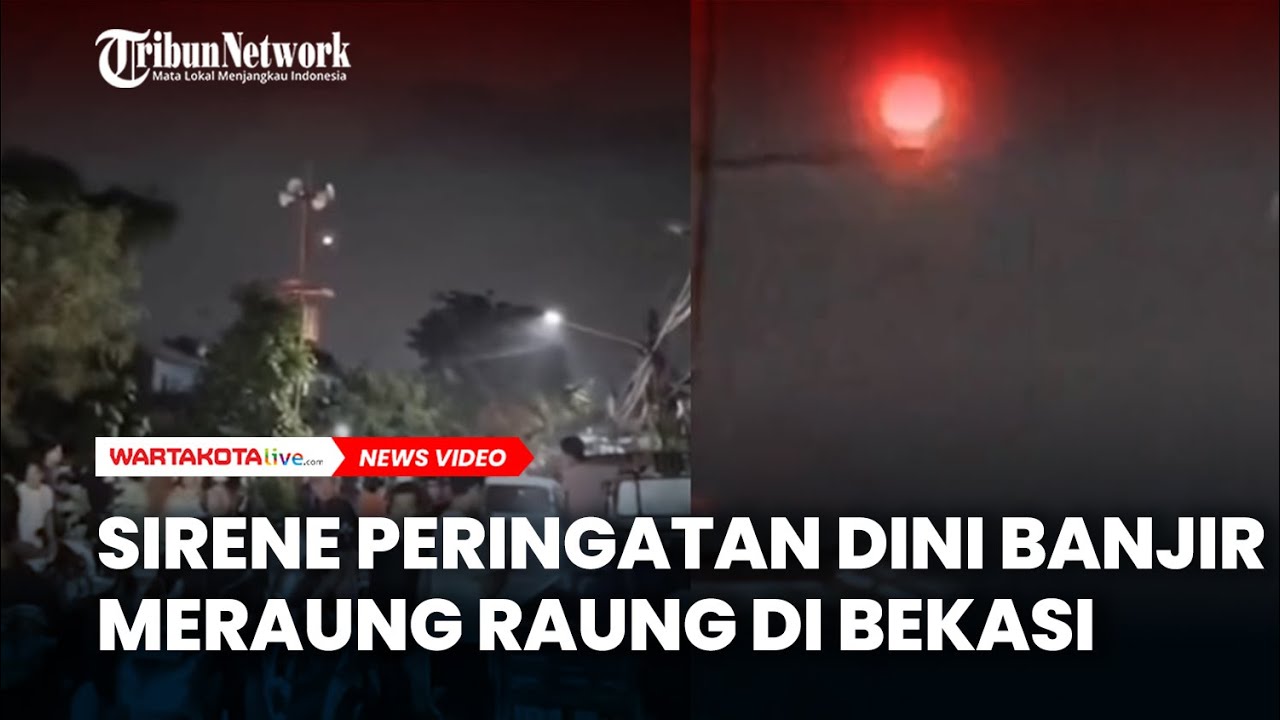 SIRENE Peringatan Banjir Meraung Raung di Bekasi, BPBD Kota Bekasi meminta warga tidak panik