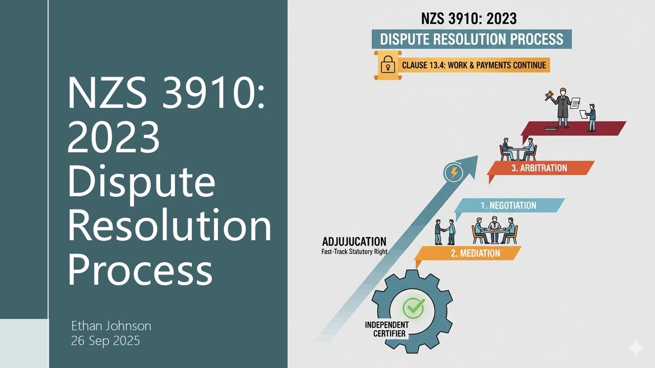 NZS 3910:2023 Dispute Resolution Process: The Full Guide (Negotiation, Mediation, Adjudication)