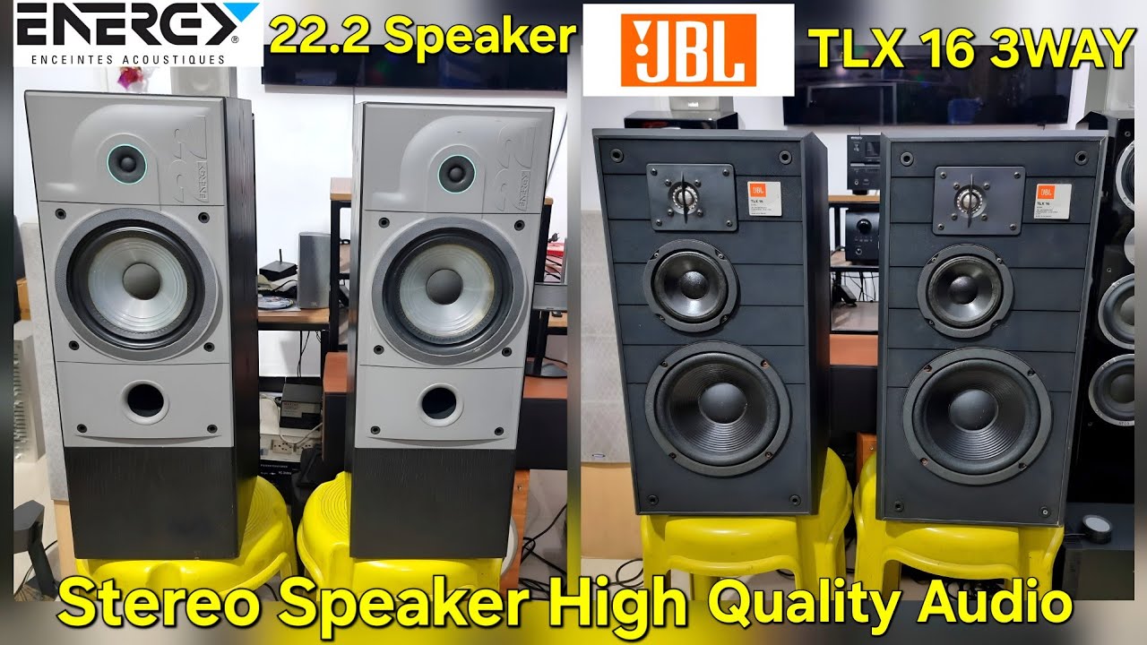 💯 High Quality 🔊 JBL TLX 16 3-Way Speaker, Energy 22.2 Stereo Speaker 8" inch Woofer (Super Bass)