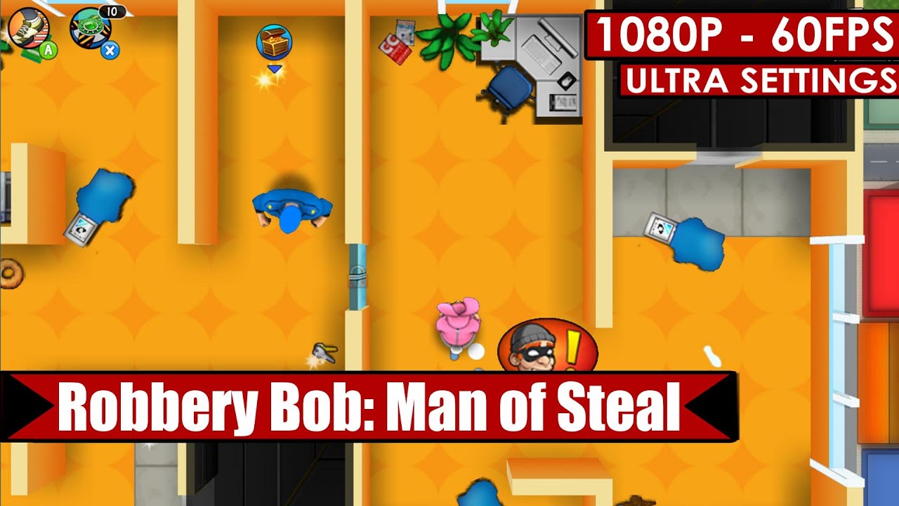 Robbery Bob: Man of Steal gameplay PC HD [1080p/60fps]