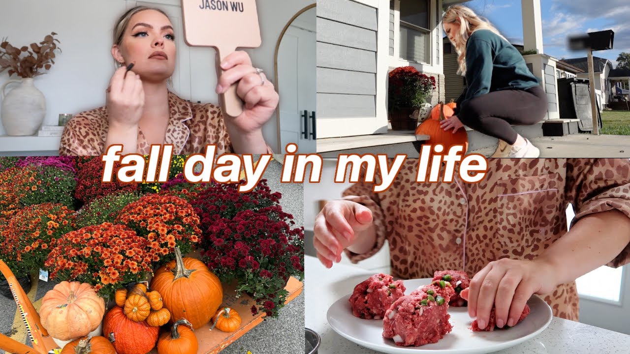 Fall Vlog: Morning Routine, Trying Gua Sha, Porch Decor, Healthy Recipe & Cardio Workout