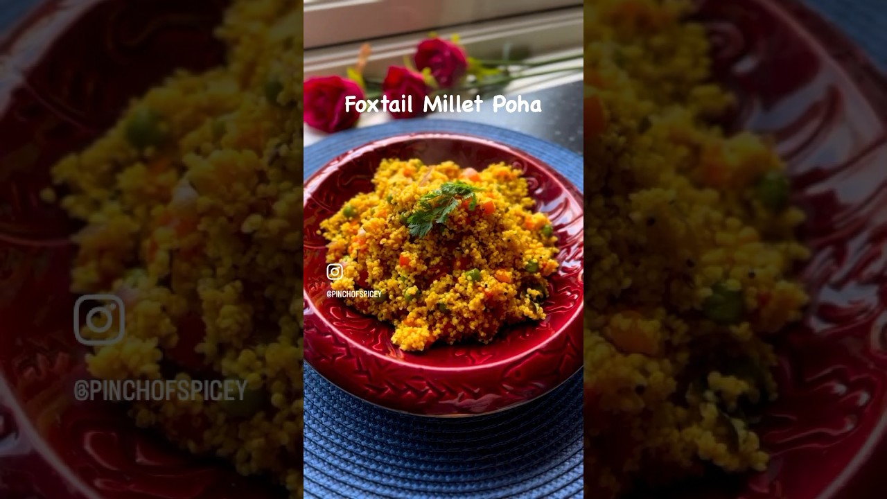 Foxtail millets poha | Healthy foxtail millet easy recipe | 15mins easy and quick recipe