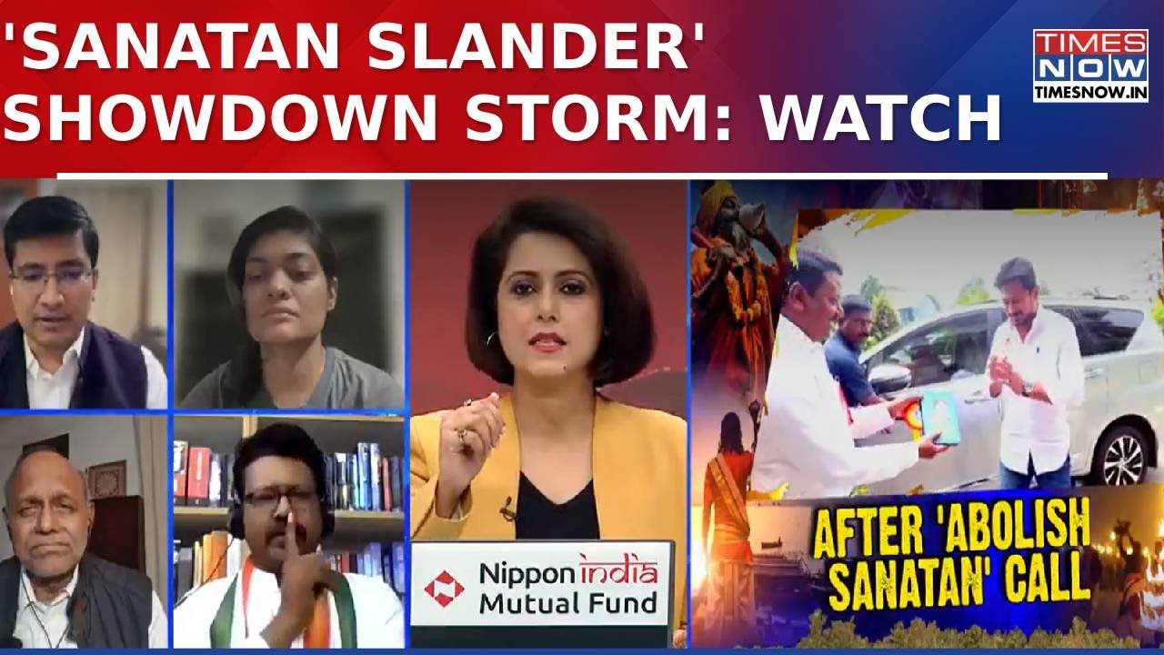 Watch: Controversy Erupts Over Dy CM Udhayanidhi Stalin's Statements On Sanatan Dharma