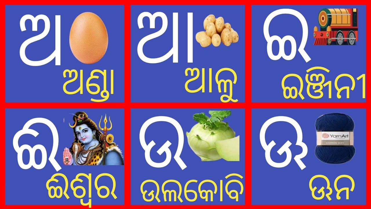 Animated Odia BarnaMala | ( ଓଡ଼ିଆ ବର୍ଣ୍ଣମାଳା ) Odia Barnabodha | Odia Alphabets
