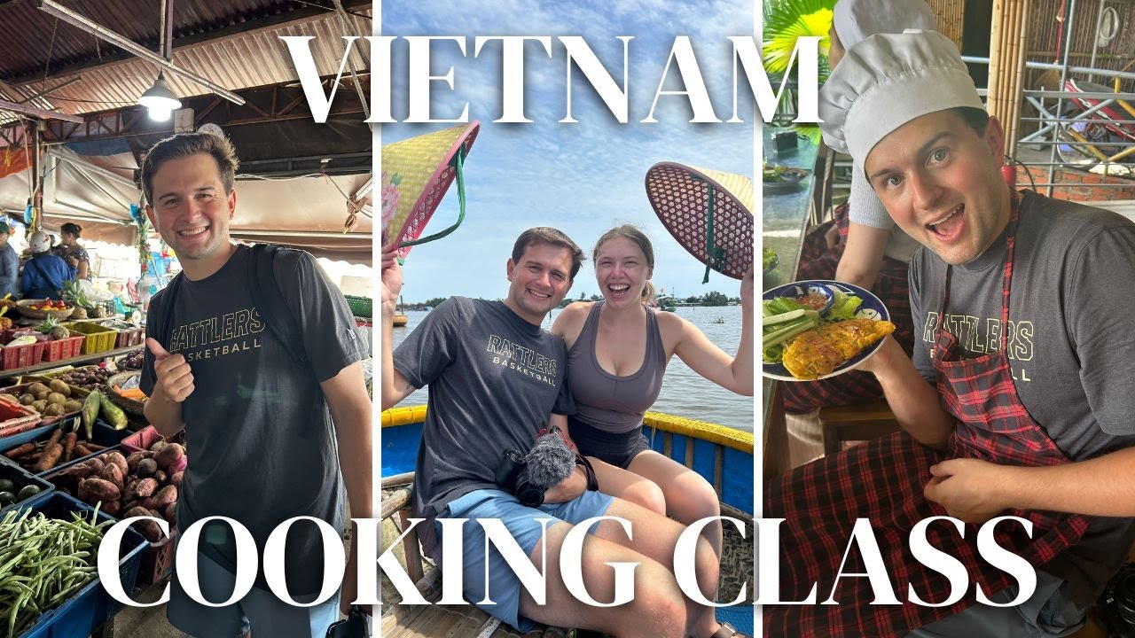 VIETNAMESE ECO COOKING CLASS + COCONUT BOATS | Hoi An