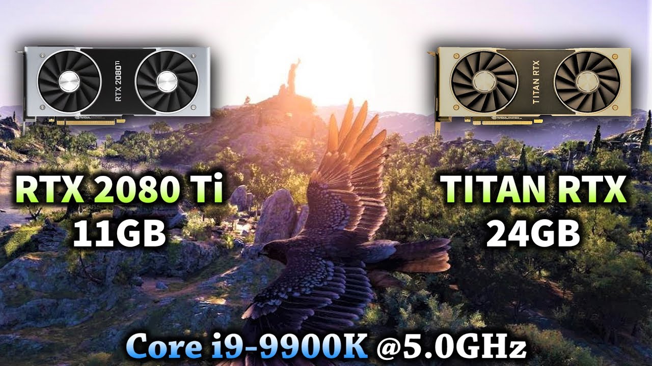 RTX 2080 Ti 11GB vs TITAN RTX 24GB | Tested in 10 PC Games in 1080p 1440p 4K