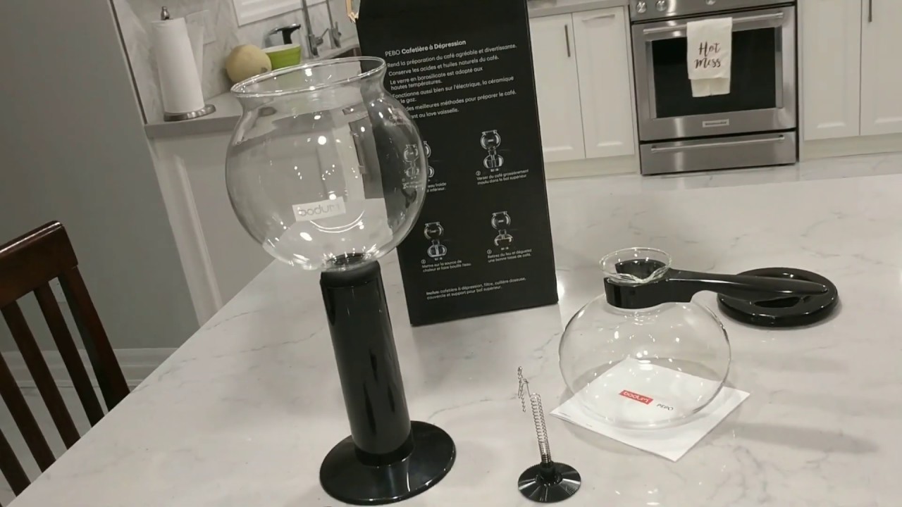 Bodum Pebo Vacuum Coffee Maker Unboxing
