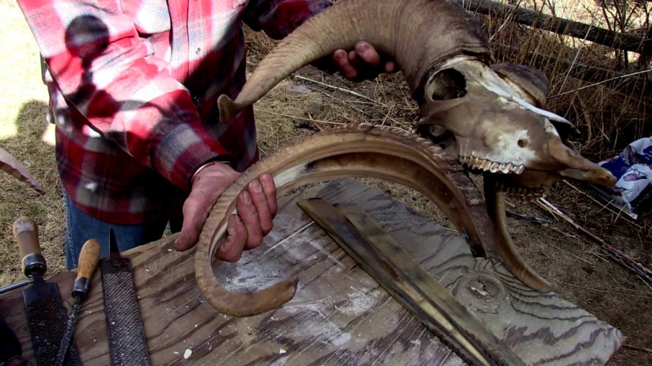 Wyoming's Tom Lucas Making Sheep Horn Bows