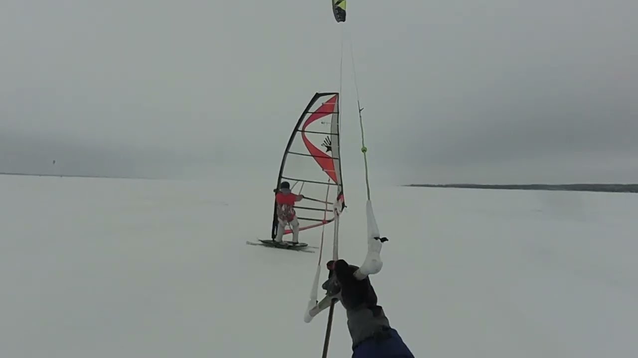 Snow Surfing and Kiting Lake WInnebago