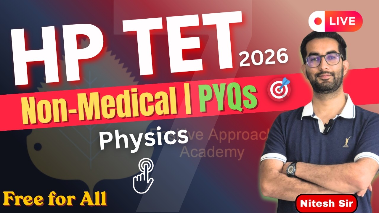 HP TET 2026: Physics Non-Medical | Class 7 Most Repeated MCQs With Explanation 🚀 | By Nitesh sir