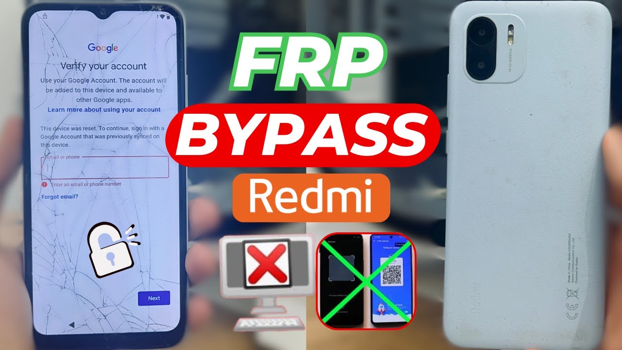 Redmi A2 Frp Bypass New Security Update || Redmi A1/A2/A3/A2 Plus Google Account Bypass