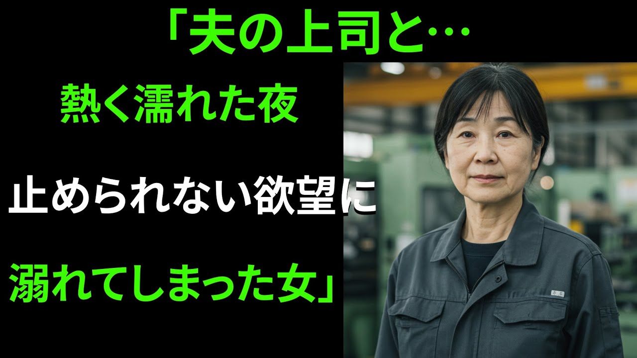 【シニア恋愛】夫の上司の提案。夫の昇進の条件は私でした | 老後の知恵 | 感動の実話 | オーディオブック