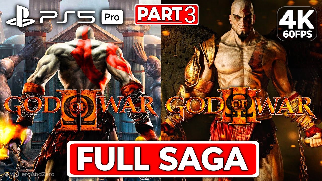 GOD OF WAR SAGA Chronological Walkthrough - Part 3 - FULL GAMES [4K 60FPS PS5 PRO] - No Commentary