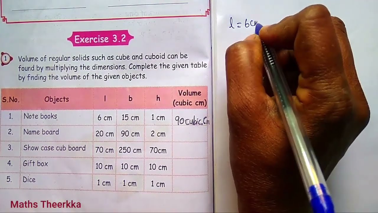 5th standard maths exercise 3.2 | Term 3 | Unit 3 | Measurements | sum 1,2