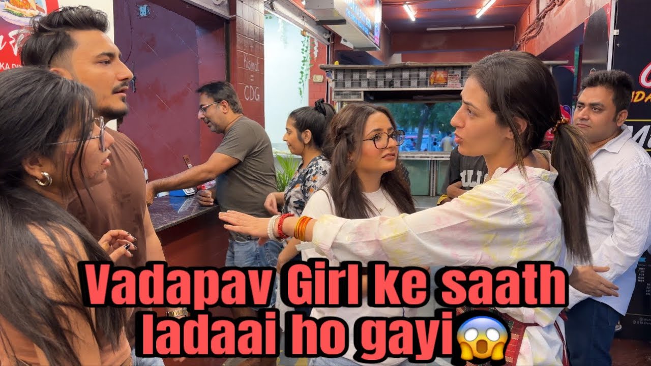 Vadapaav Girl ke saath ladaai ho gayi😱 #vlog #vihaannjasleen #vadapavgirl