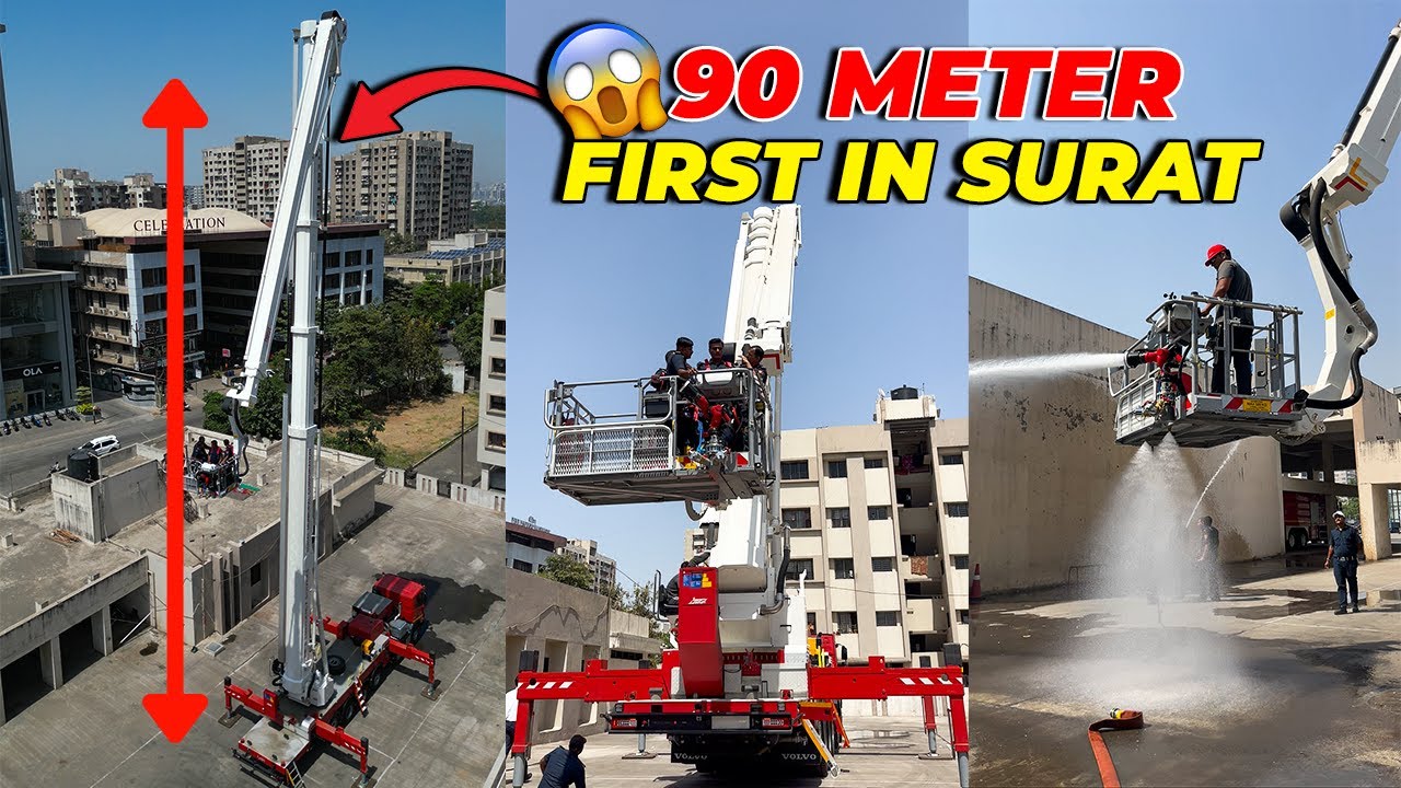 Surat's Tallest Fire Brigade Crane | 90 Meter | First In Surat