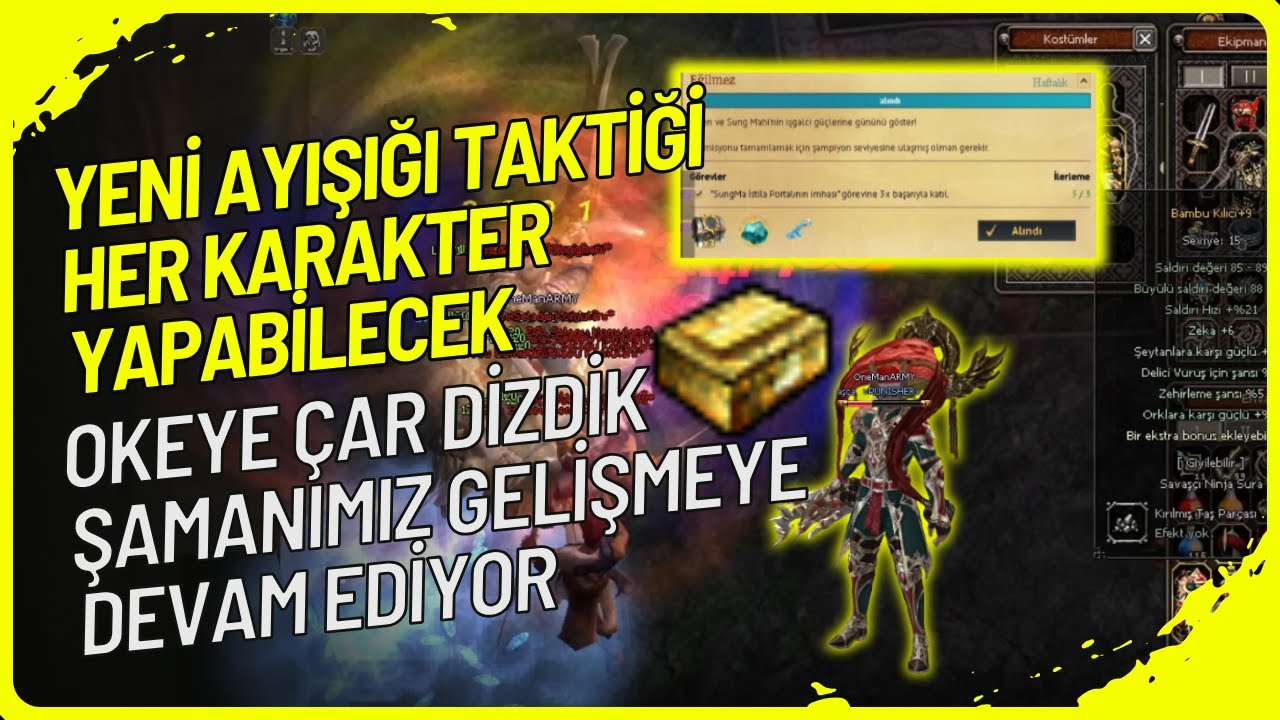 🌙✨ YENİ AYIŞIĞI KASMA TAKTİĞİ!🔮🔥 ŞAMANIMIZ GELİŞMEYE DEVAM EDİYOR 💪🔥 | METİN2 TRBAGJANAMU
