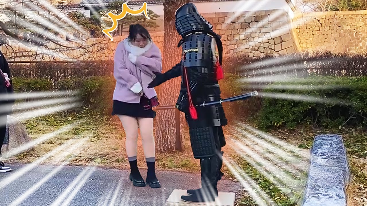【🇯🇵】SAMURAI Mannequin Prank in JAPAN (Osaka Castle) #4
