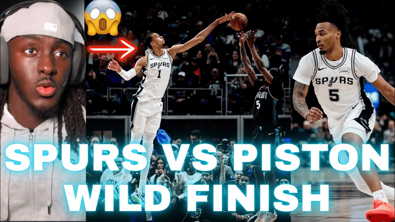 SPURS VS PISTONS WILD GAME.. Spurs Vs Pistons Highlights Reaction