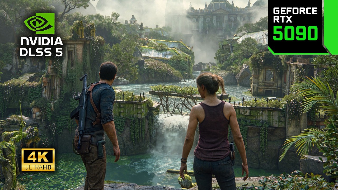 Uncharted 4 выглядит просто нереально с нейронным рендерингом DLSS 5 (RTX 5090 32 ГБ)