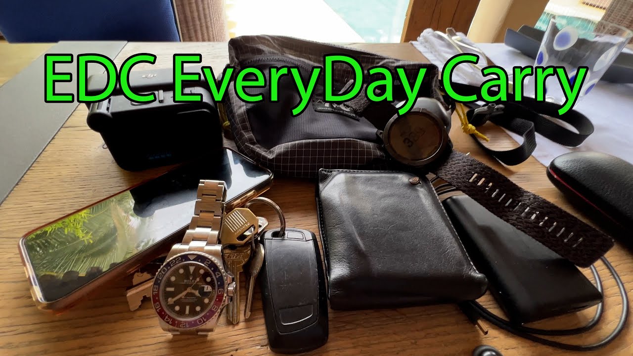 EDC Every Day Carry on holiday | Rolex GMT Master 2 Pepsi | Belroy | Leatherman | BMW | Garmin Fenix