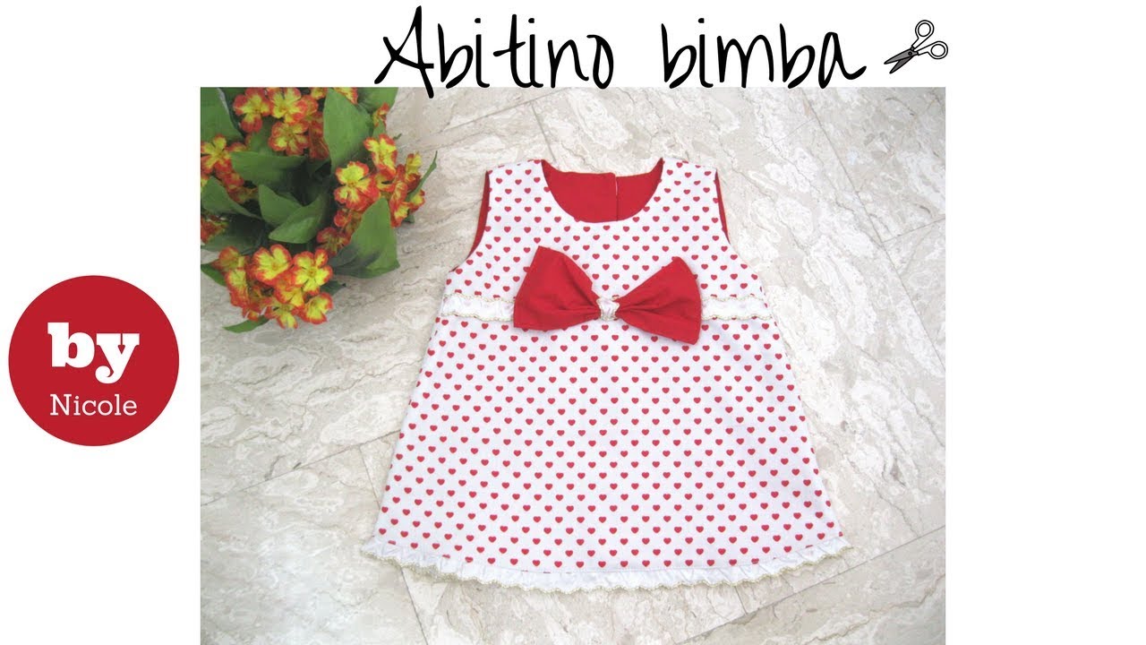 DIY Cucito : Come fare un abitino per bimba  (CARTAMODELLO GRATIS)
