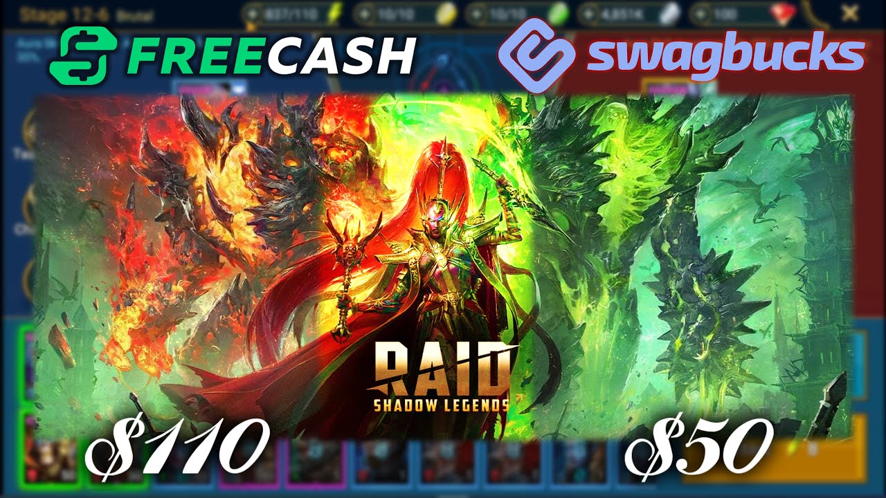 Freecash/Swag Review: Raid Shadow Legends: Level Up to 40!