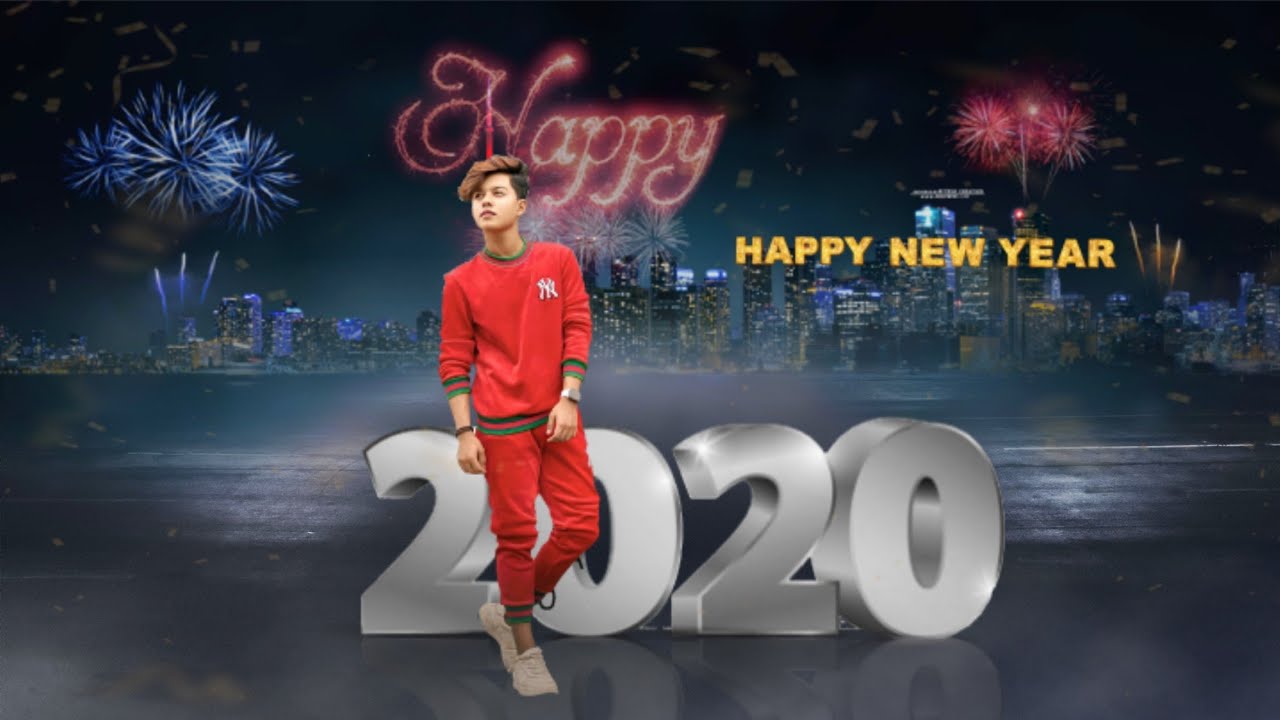 PicsArt Happy New Year 2020 Photo Editing Tutorial in PicsArt step by step in Hindi