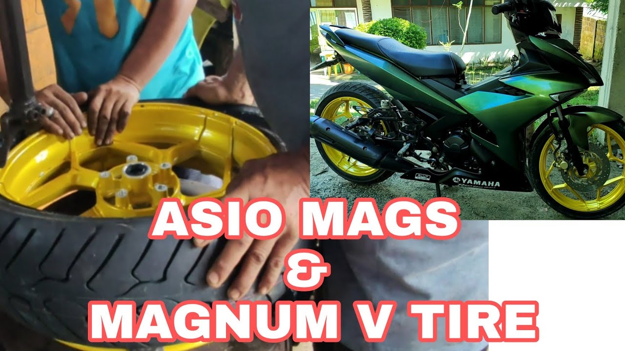 INSTALLING ASIO MAGS V2 and MAGNUM V TIRE on SNIPER 150