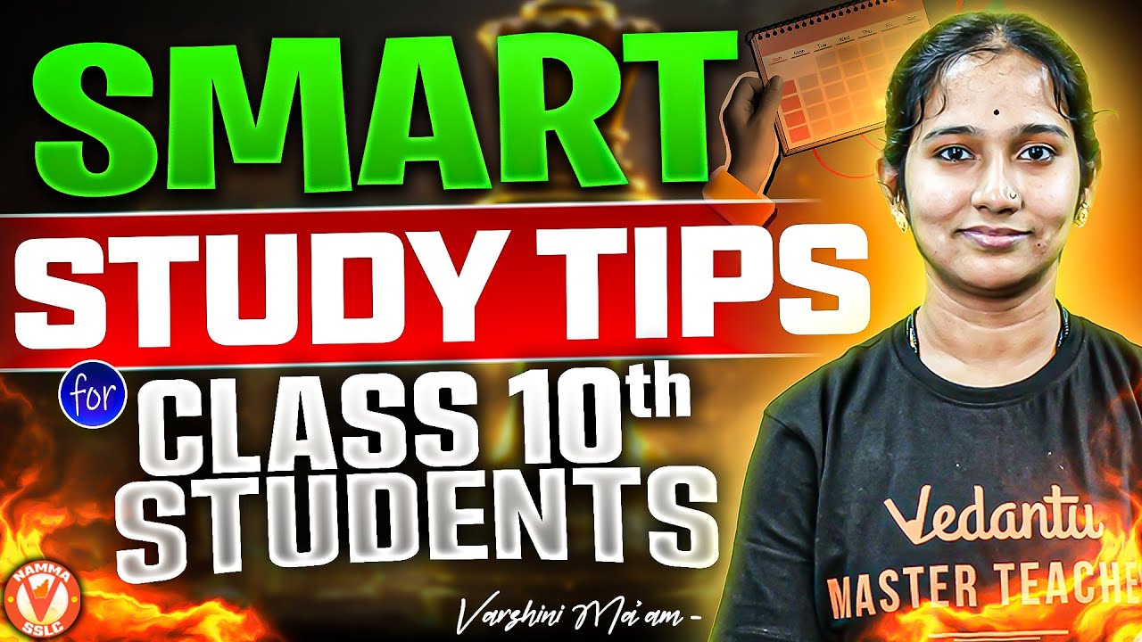 The BEST Study Tips for SSLC Class 10th Students to ACE Their Exams | Vaishnavi Mam