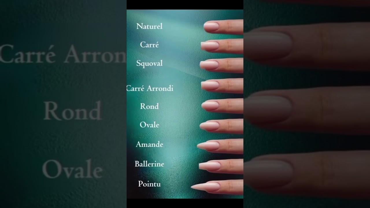 # different types for nail shape #guide to nail shape #nail shapes with nail deteils name