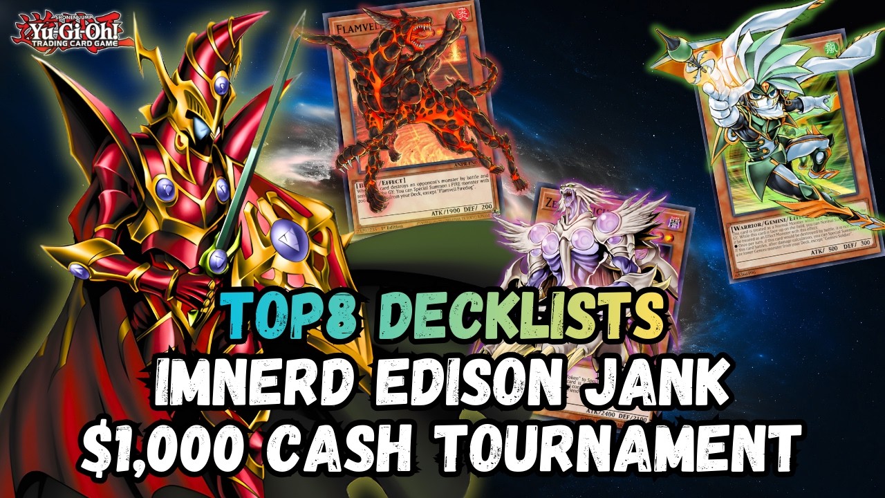 Топ-8 колод для турнира IMNerd Edison JANK с денежным призом в 1000 долларов | Формат Yu-Gi-Oh! E...