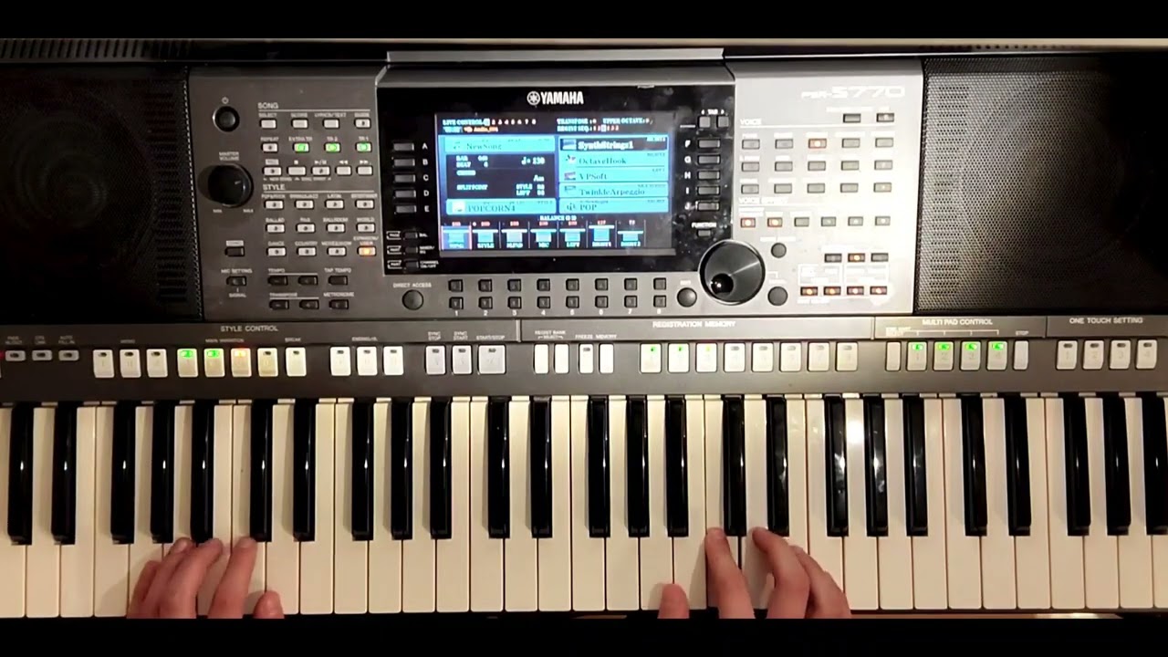 Popcorn song on piano
