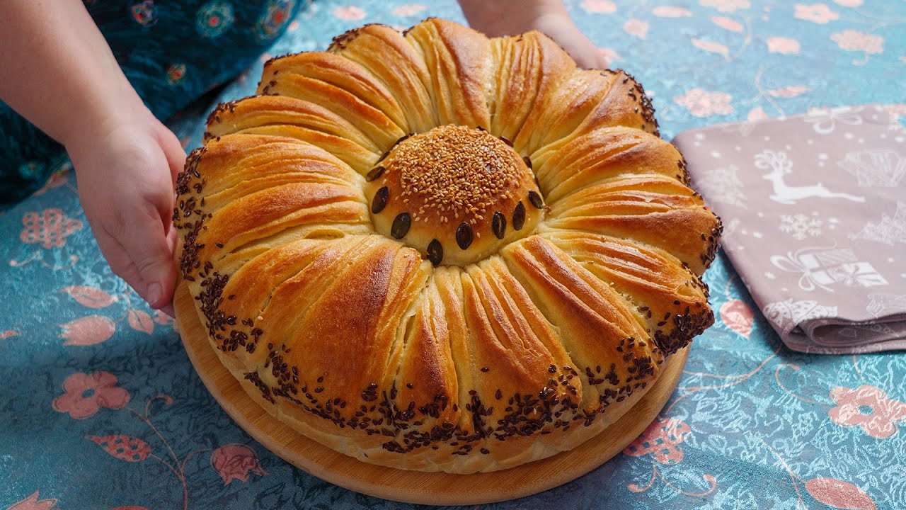 Lenten FLUFFY 1000-Layer Pogača &ndash; The Easiest & Most Beautiful Bread! 😍