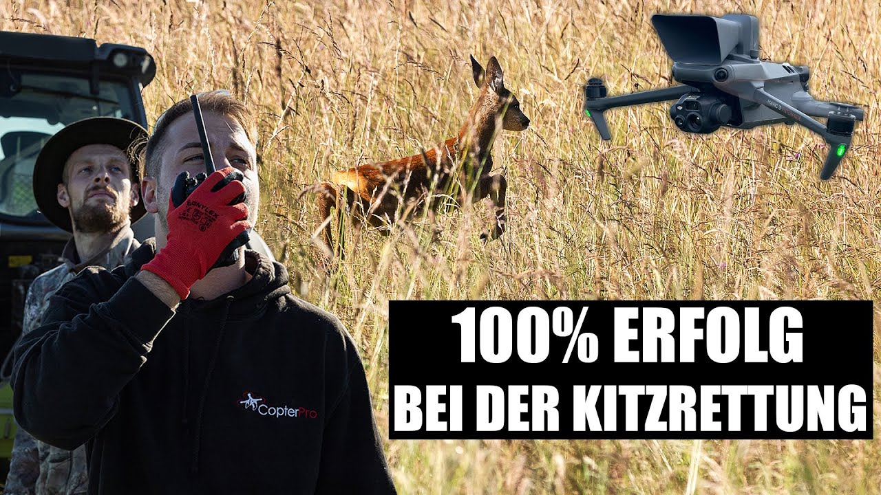 Die BESTE Technik für 100% ERFOLG bei der REHKITZRETTUNG | DJI Mavic 3 T Wärmebilddrohne im Test