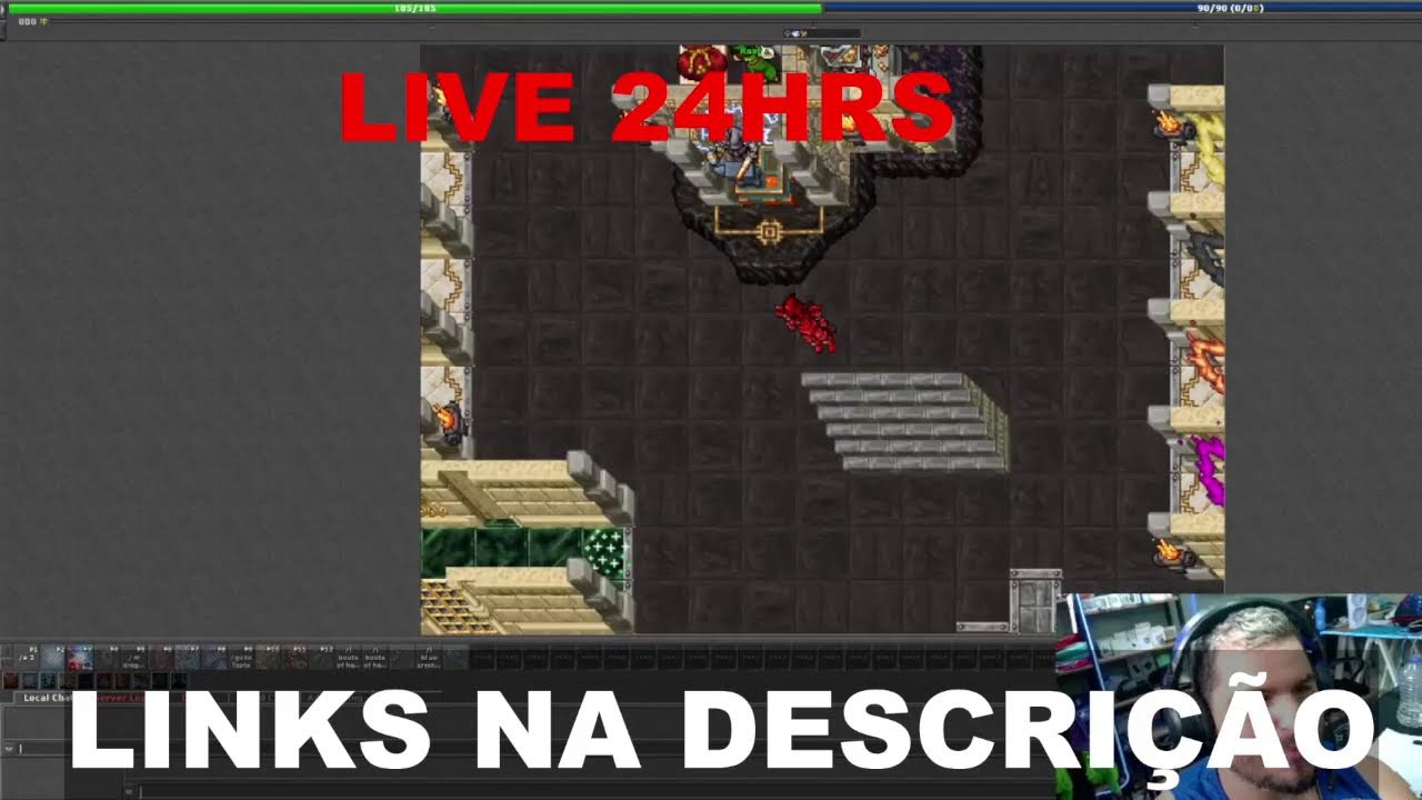 COMO CRIAR OTSERVER DE TIBIA | LIVE 24HRS #tibia #servidortibia #tibiaotserver