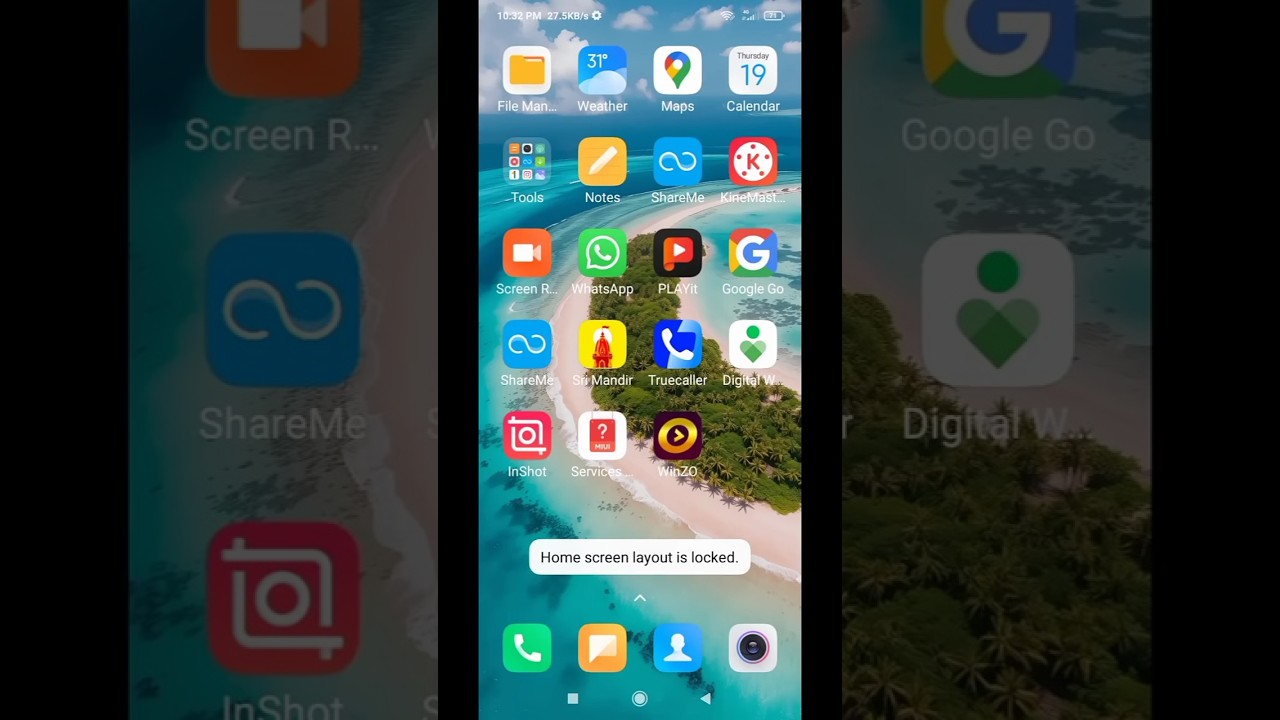 How To Home Screen | layout Apps Locked Problem🔥 solved || #Shorts