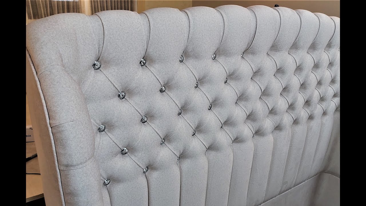 How to make Tufted headboard - Upholstery diamond tufting