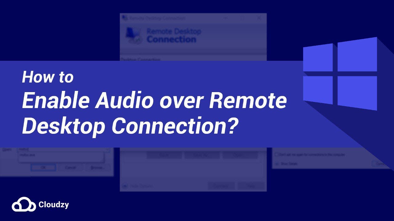 How to enable audio over a remote desktop connection?
