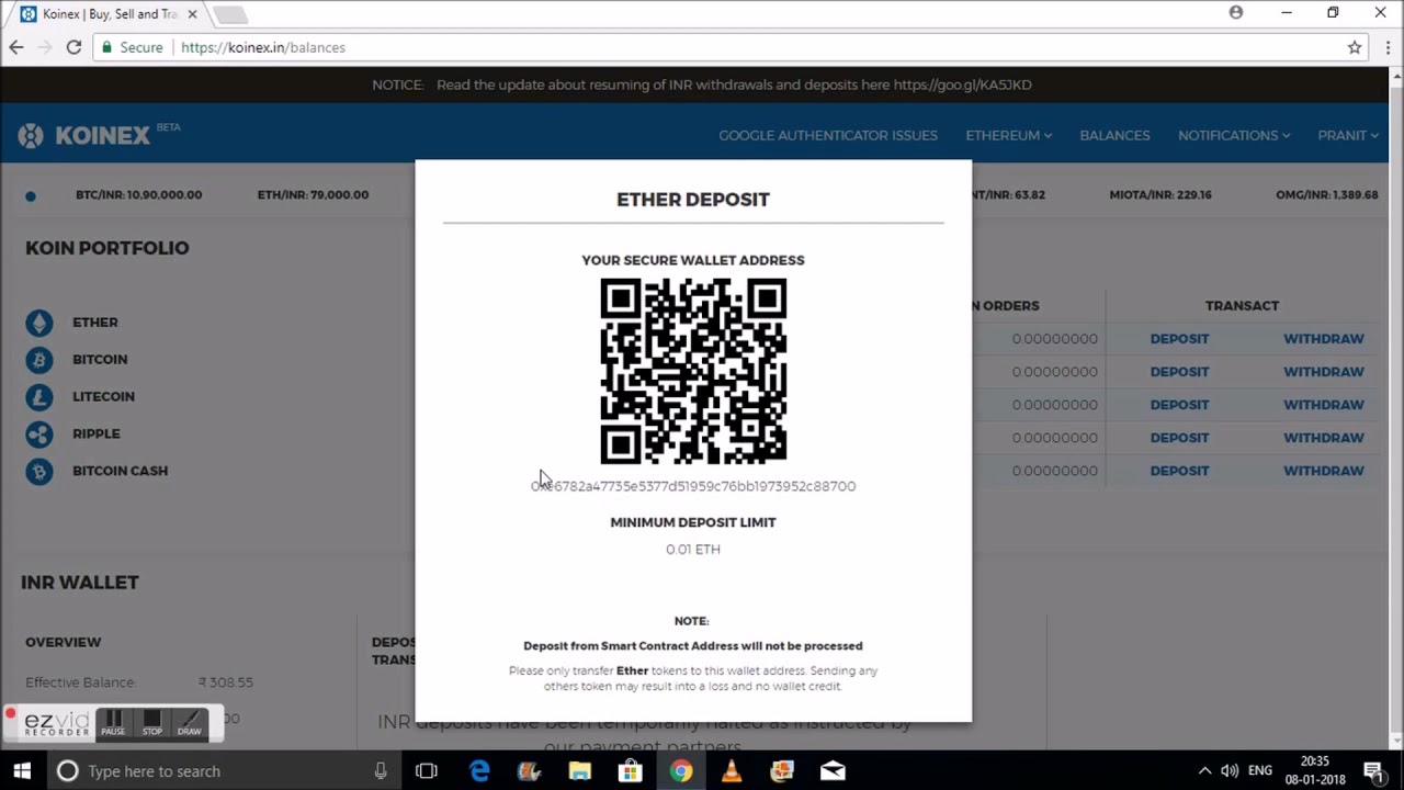 How to trade cryptocurrency on Koinex.in (Part 2 of 2)