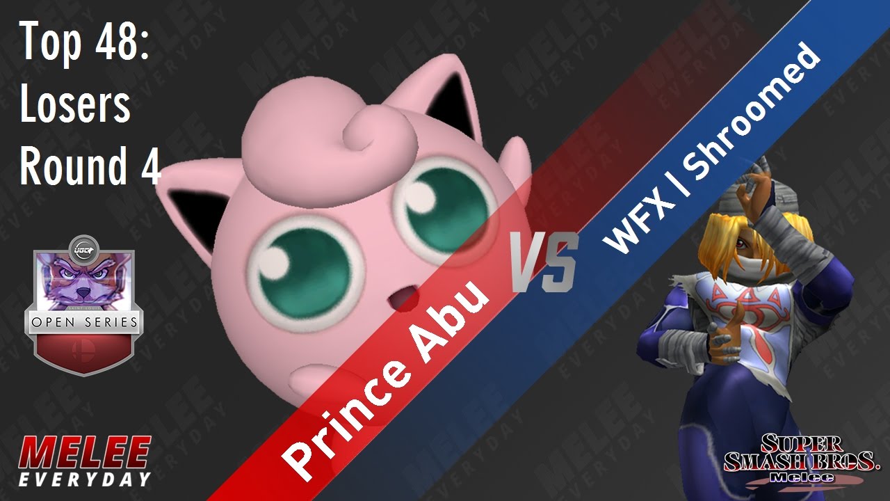 UGC Smash Open - Prince Abu (Jigglypuff) vs. WFX | Shroomed (Sheik) - SSBM - Top 48, LR4