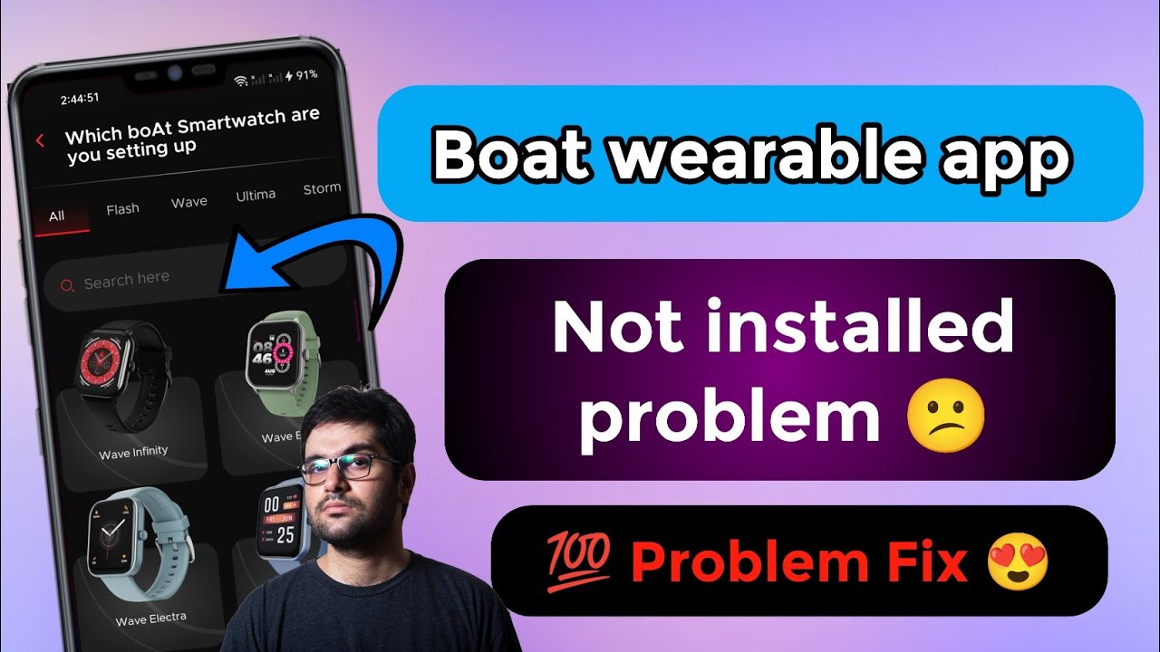 boat wearable app not installed problem