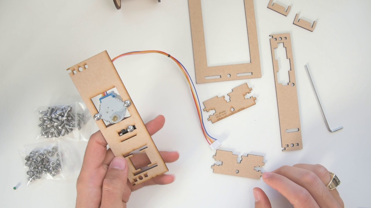 How to assemble split-flap mechanical parts