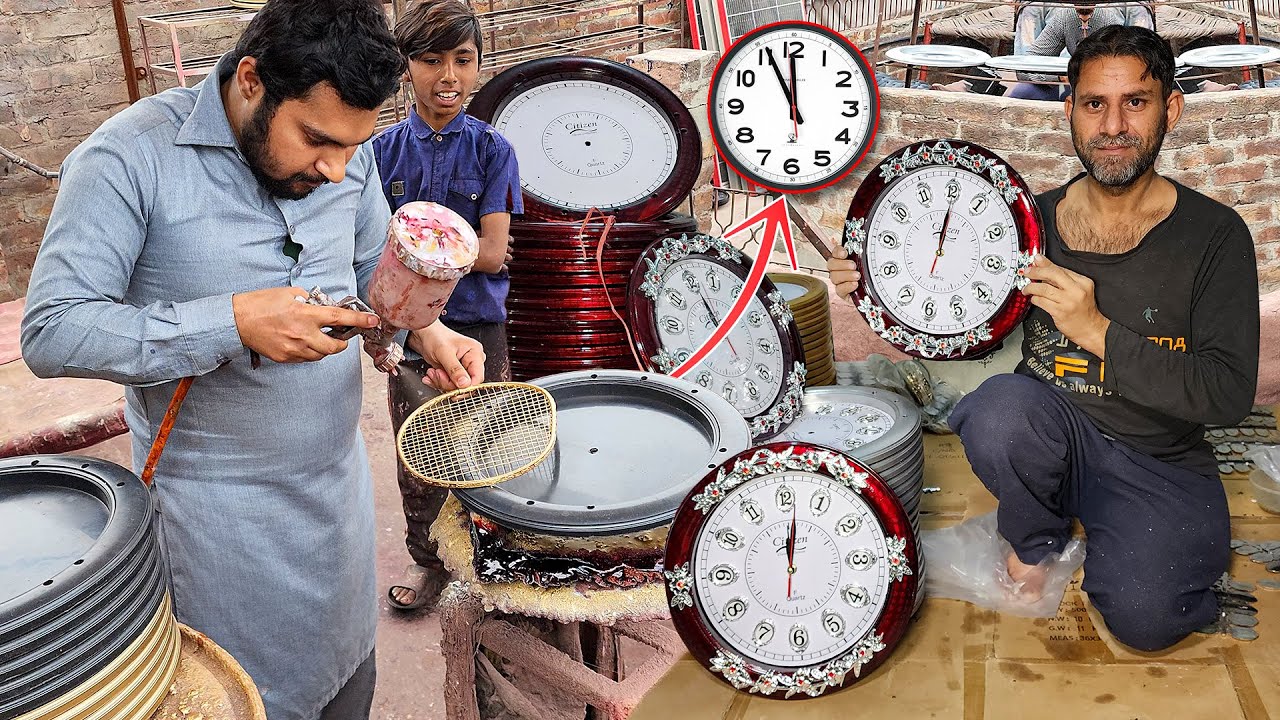 How Millions of Plastic Wall Clocks Are Made in a Local Factory | Amazing Mass Production Process