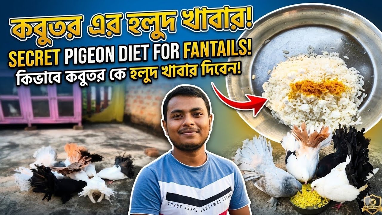 আজকে পায়রাগুলোকে টকদই আর হলুদ মিশিয়ে ভাত খেতে দিলাম।খুব মজা করে খেলো।#lokkapigeonhub #petsvloging 