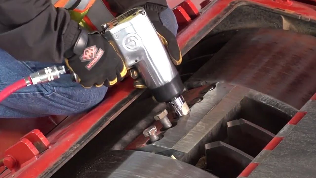 Maintenance Made Easy - How To Change Industrial Drum Chipper Knives