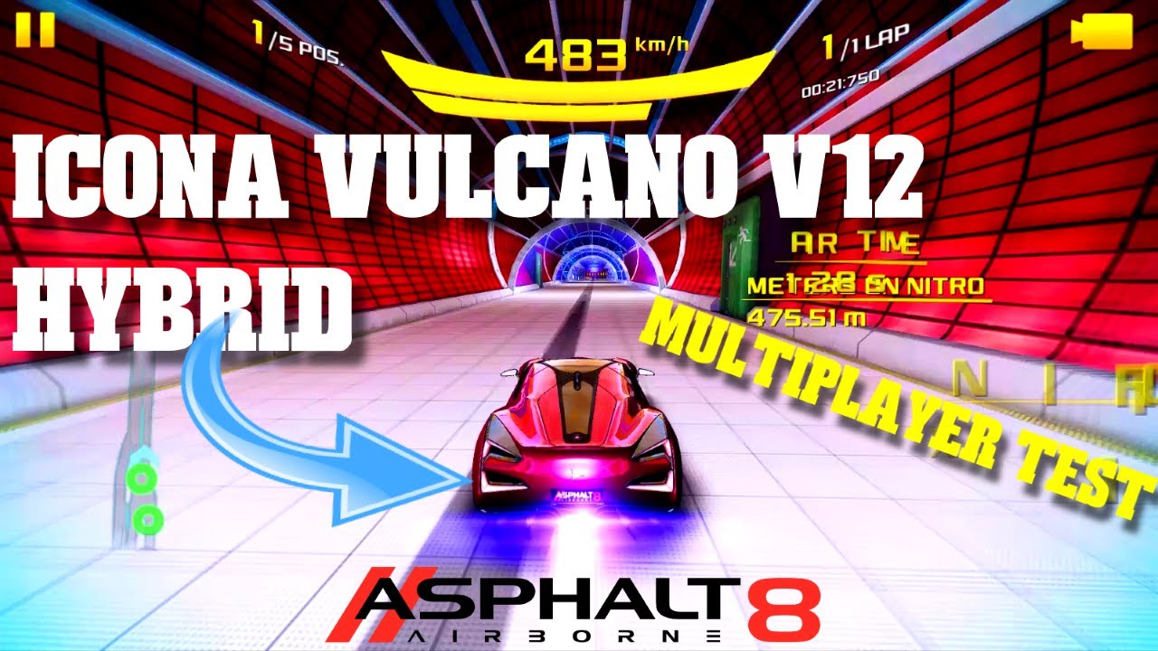 Asphalt 8 Airborne: VULCANO ERUPTS! Icona Vulcano V12 Hybrid Multiplayer test after update 62