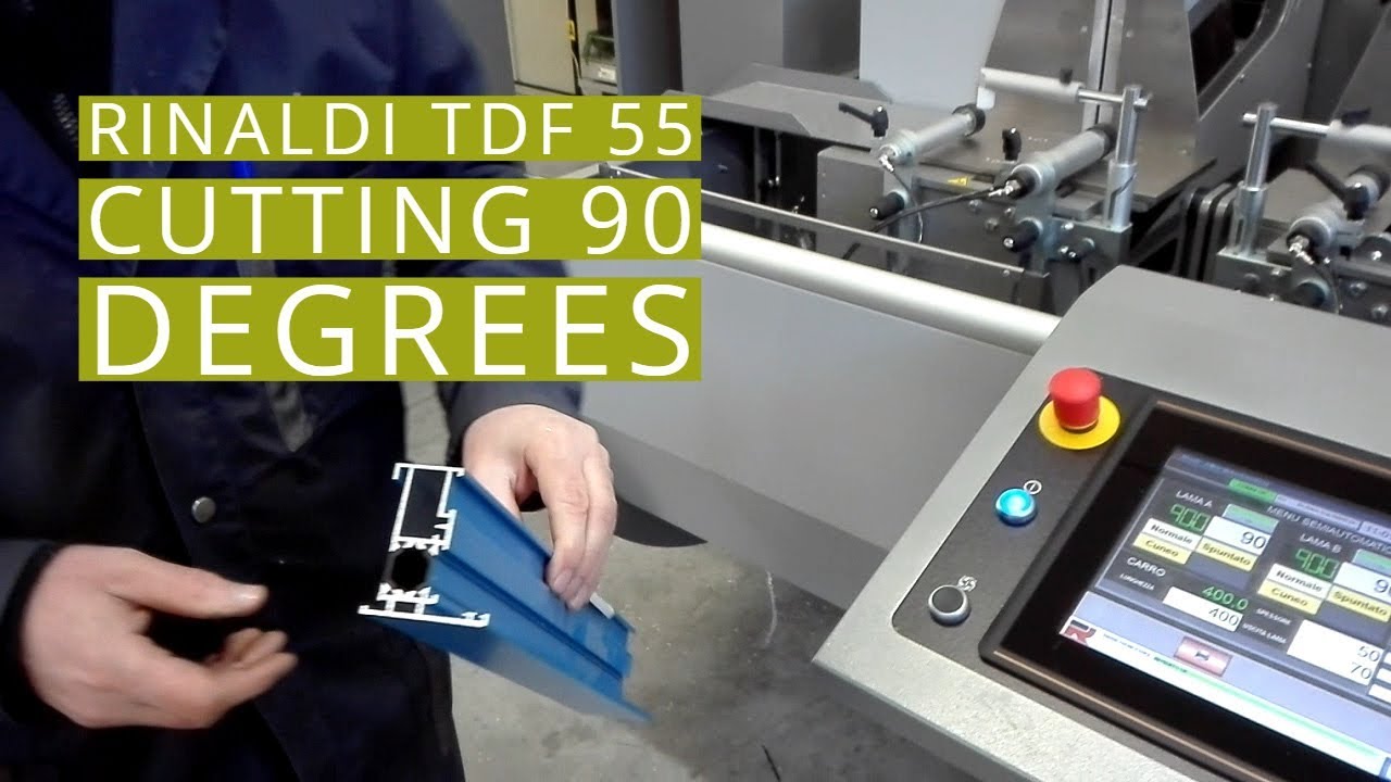 Rinaldi TDF 55 Crosscut Saw: Cutting 90 Degrees